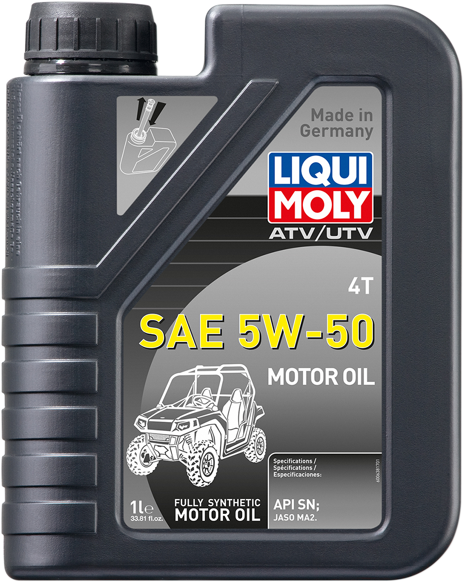 Liqui Moly ATV 4T Synthetic 5W-50 Engine Oil - 5W-50 - 1 liter