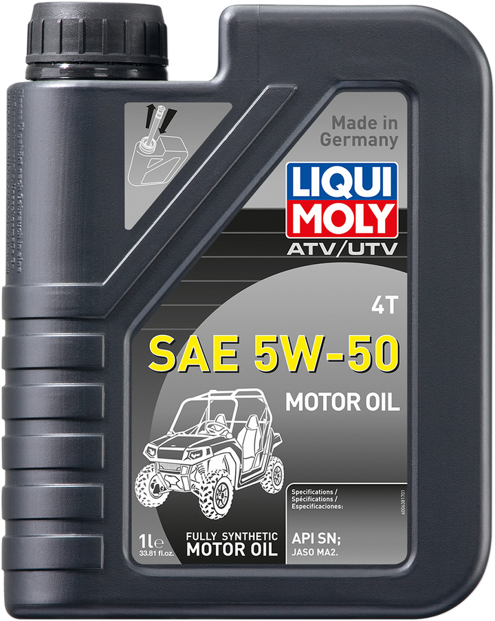 Liqui Moly ATV 4T Synthetic 5W-50 Engine Oil - 5W-50 - 1 liter