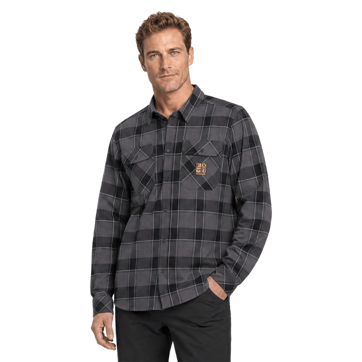 FXR HD Flannel Shirt - Black/Asphalt