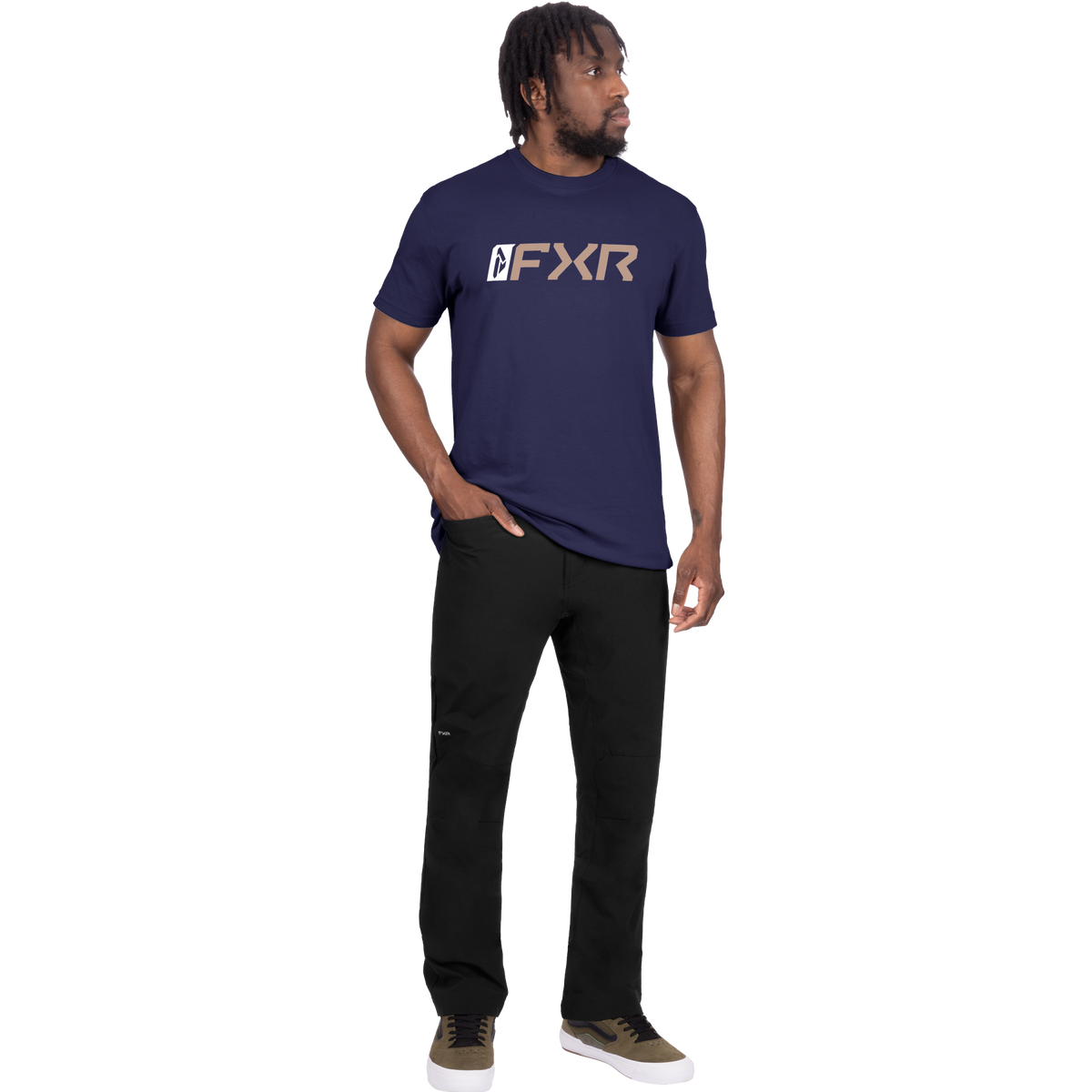 FXR Miter Tee - Navy/Canvas