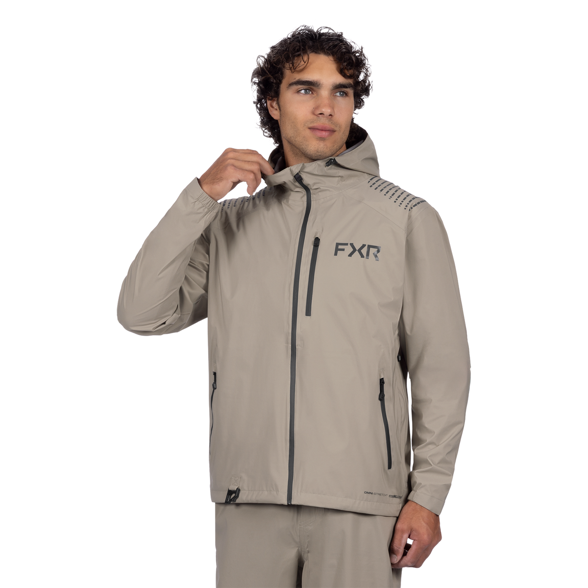 FXR Adventure Lite 3-Layer Jacket - Stone/Asphalt
