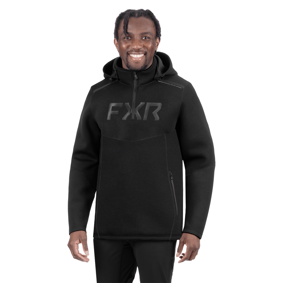 FXR Alt 1/4 Zip Hoodie - Black/Black Ops
