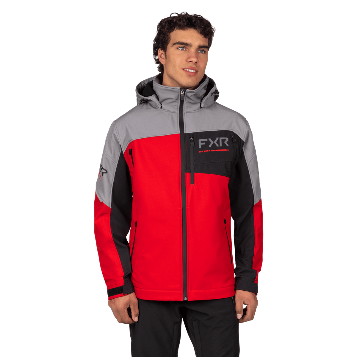 FXR Ascend Shell Jacket - Red/Titanium