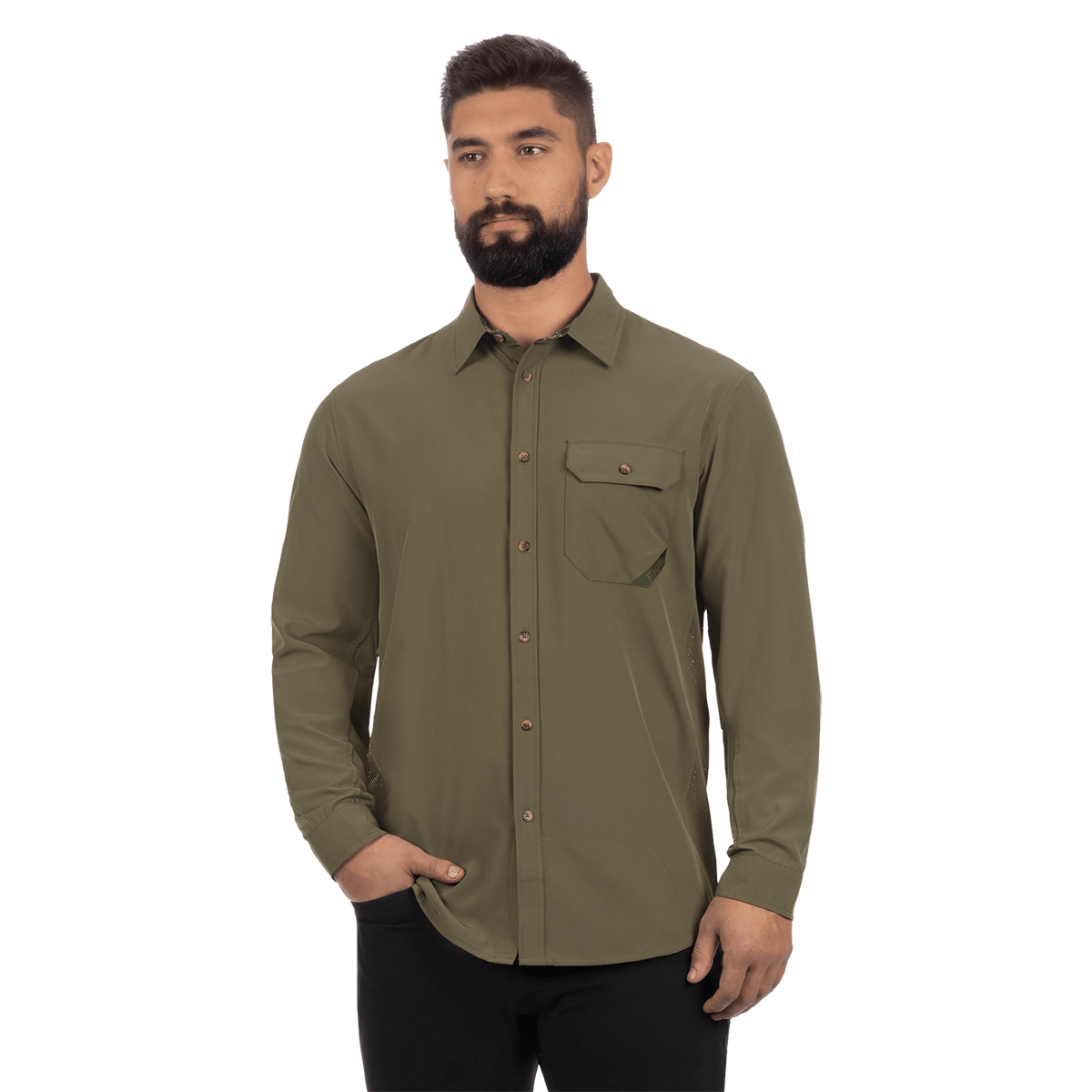 FXR Breeze Long Sleeve Shirt - Moss/Army