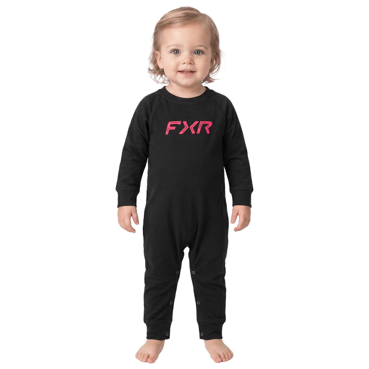 FXR Infant Stack Onesie - Black/Razz