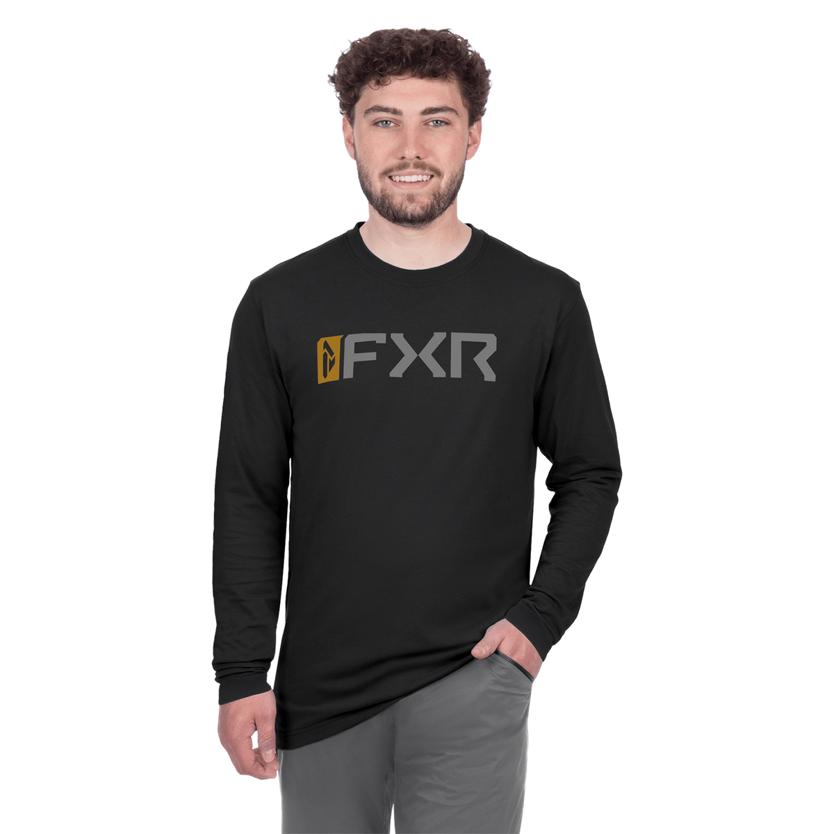 FXR Miter Long Sleeve - Black/Gold
