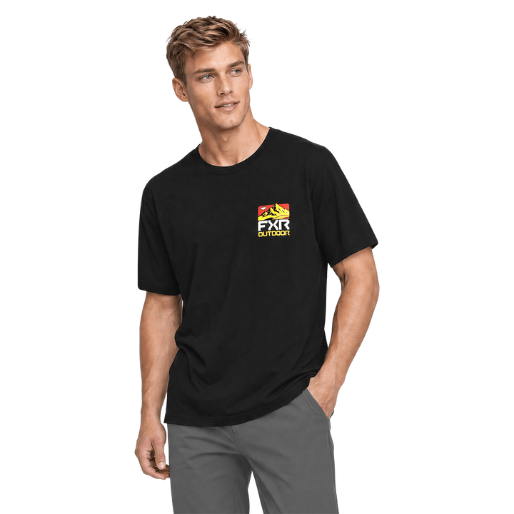 FXR Mountain Tee - Black/Tangerine