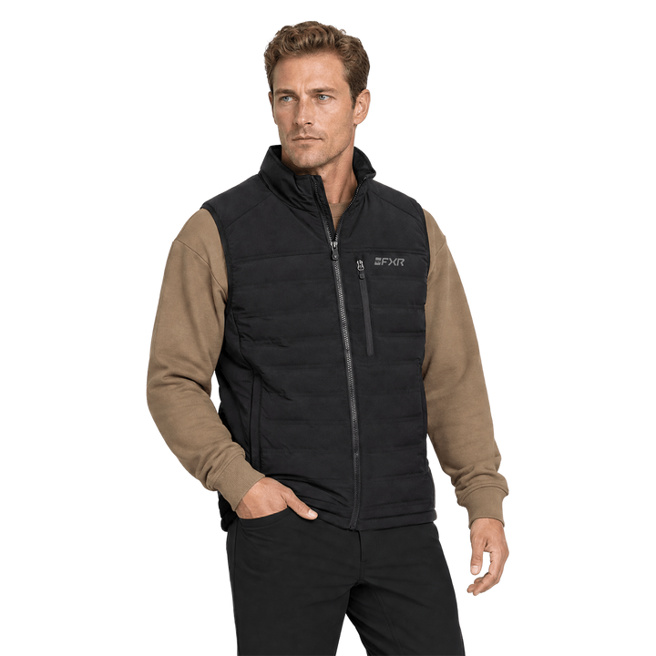 FXR Podium Quilted Vest - Black