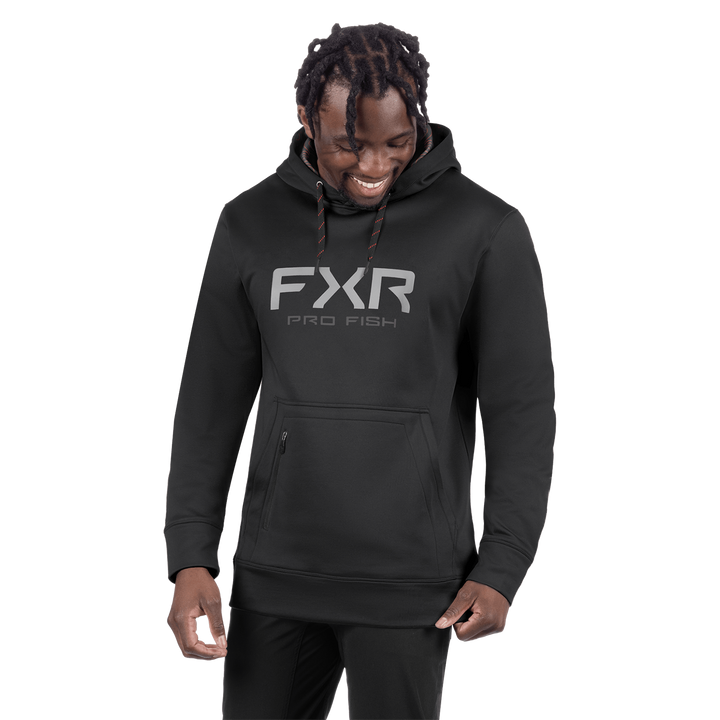 FXR Pro Fish Hoodie - Black/Red