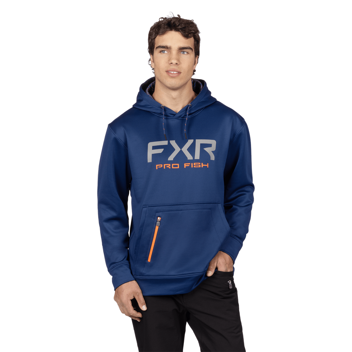 FXR Pro Fish Hoodie - Midnight/Orange