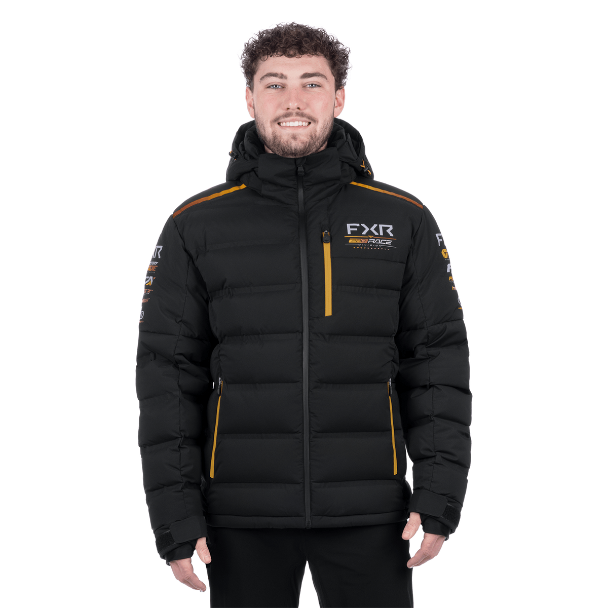 FXR Youth Race Division Hoodie - Black/Orange