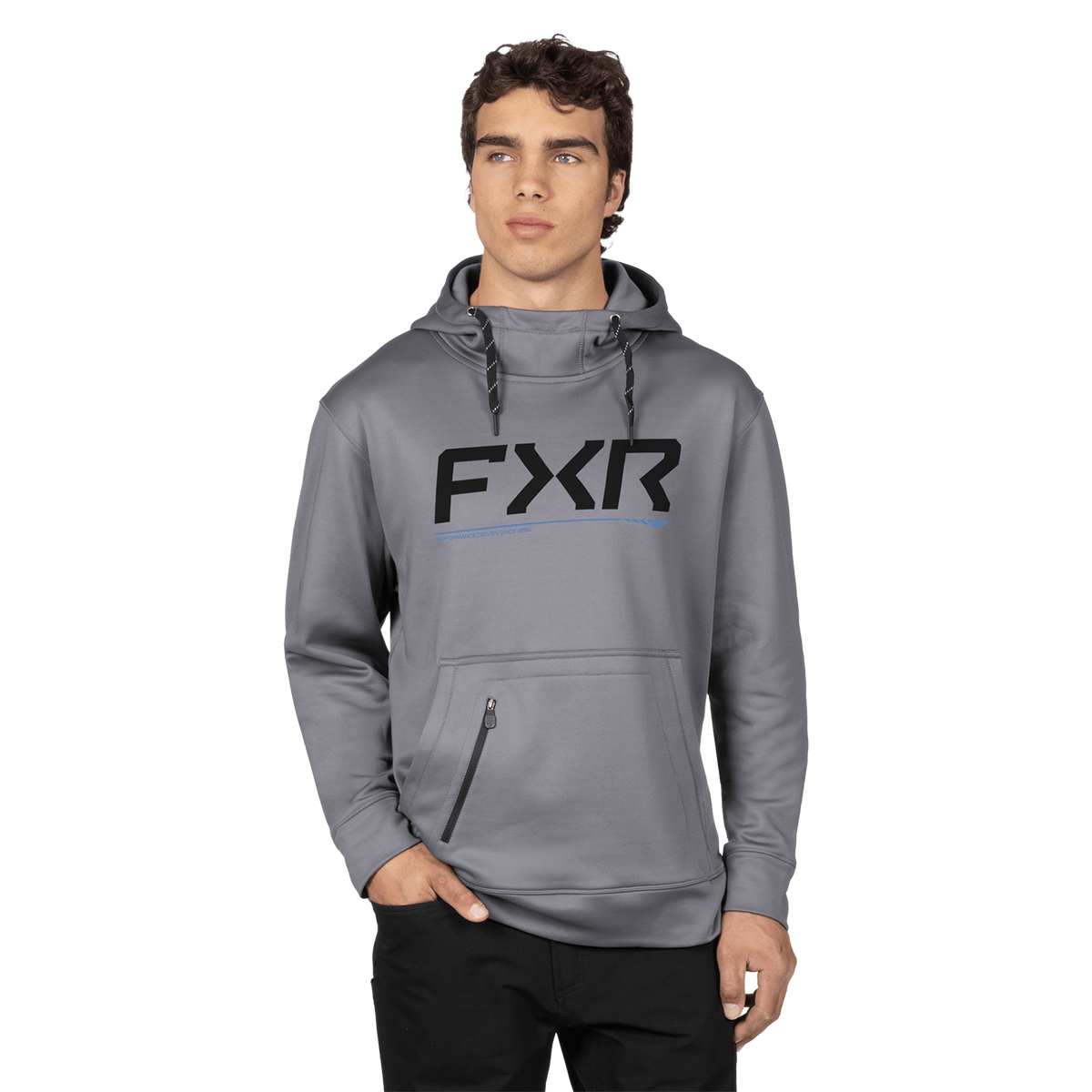 FXR Hydro Pullover Hoodie - Char/Cobalt