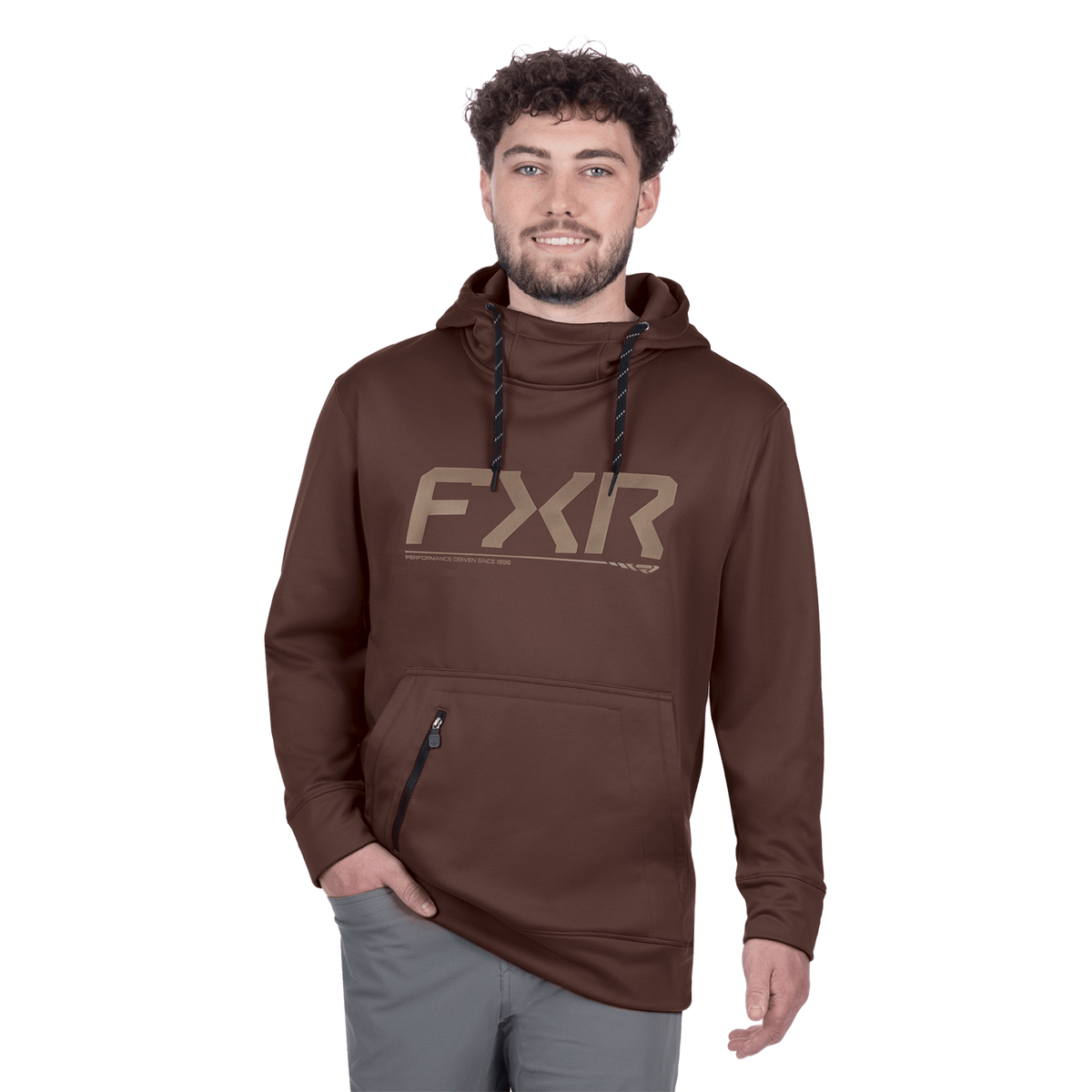 FXR Hydro Pullover Hoodie - Cedar/Stone