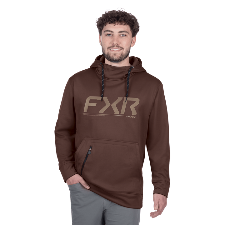 FXR Hydro Pullover Hoodie - Cedar/Stone