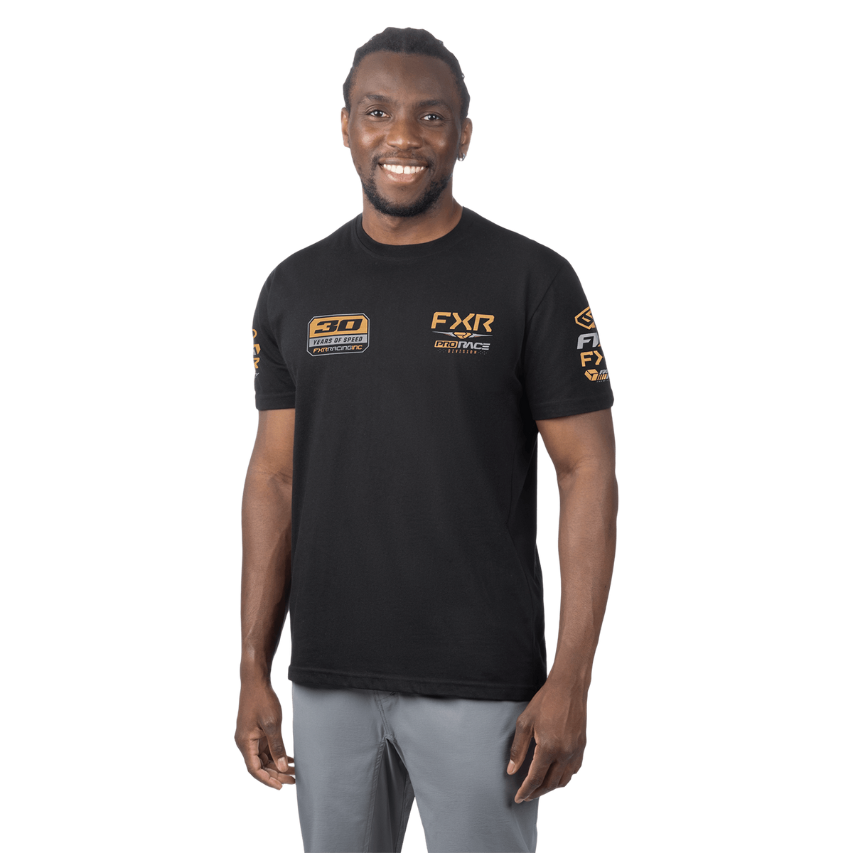 FXR Youth Race Division Tee - Black/Gold