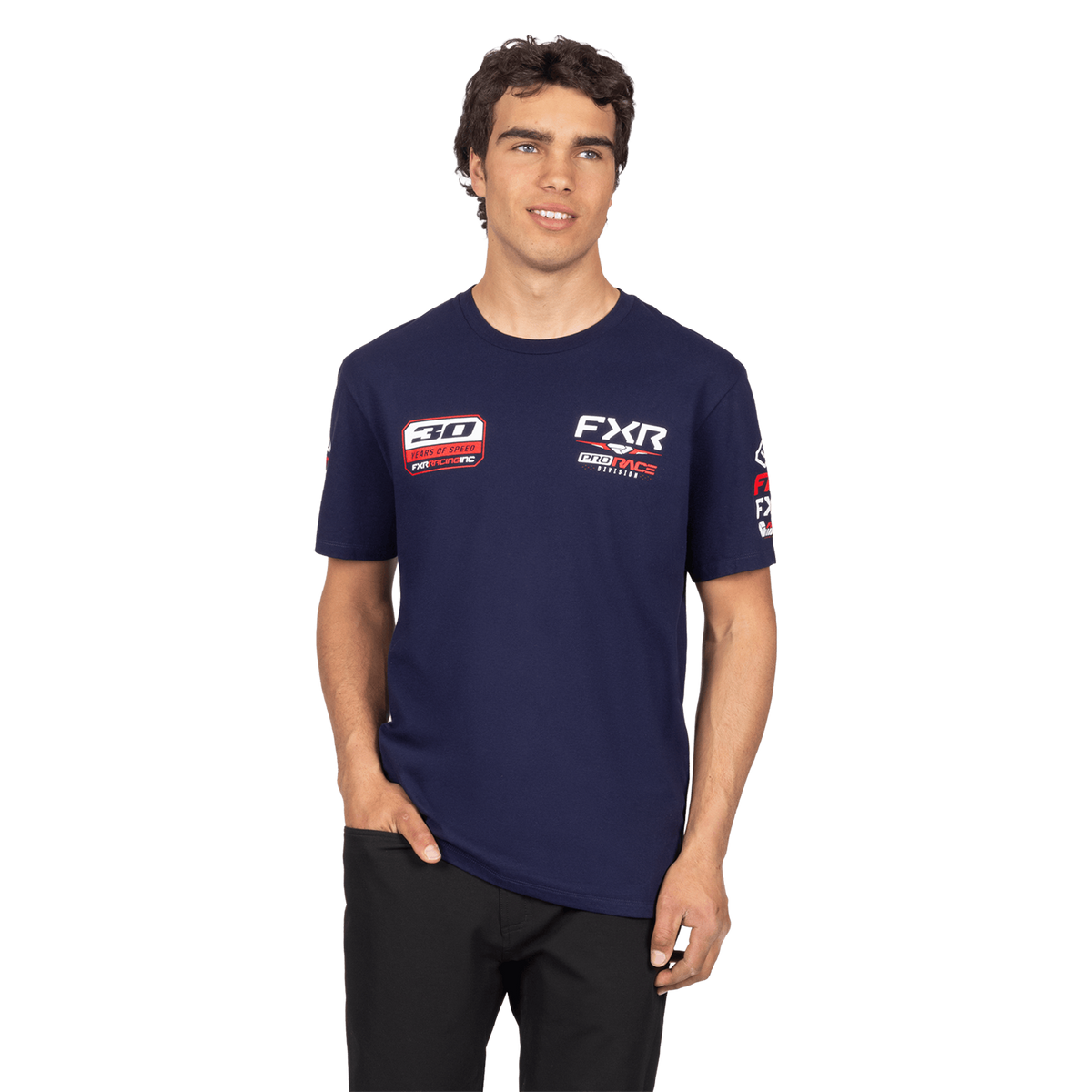FXR Youth Race Division Tee - Navy/Red