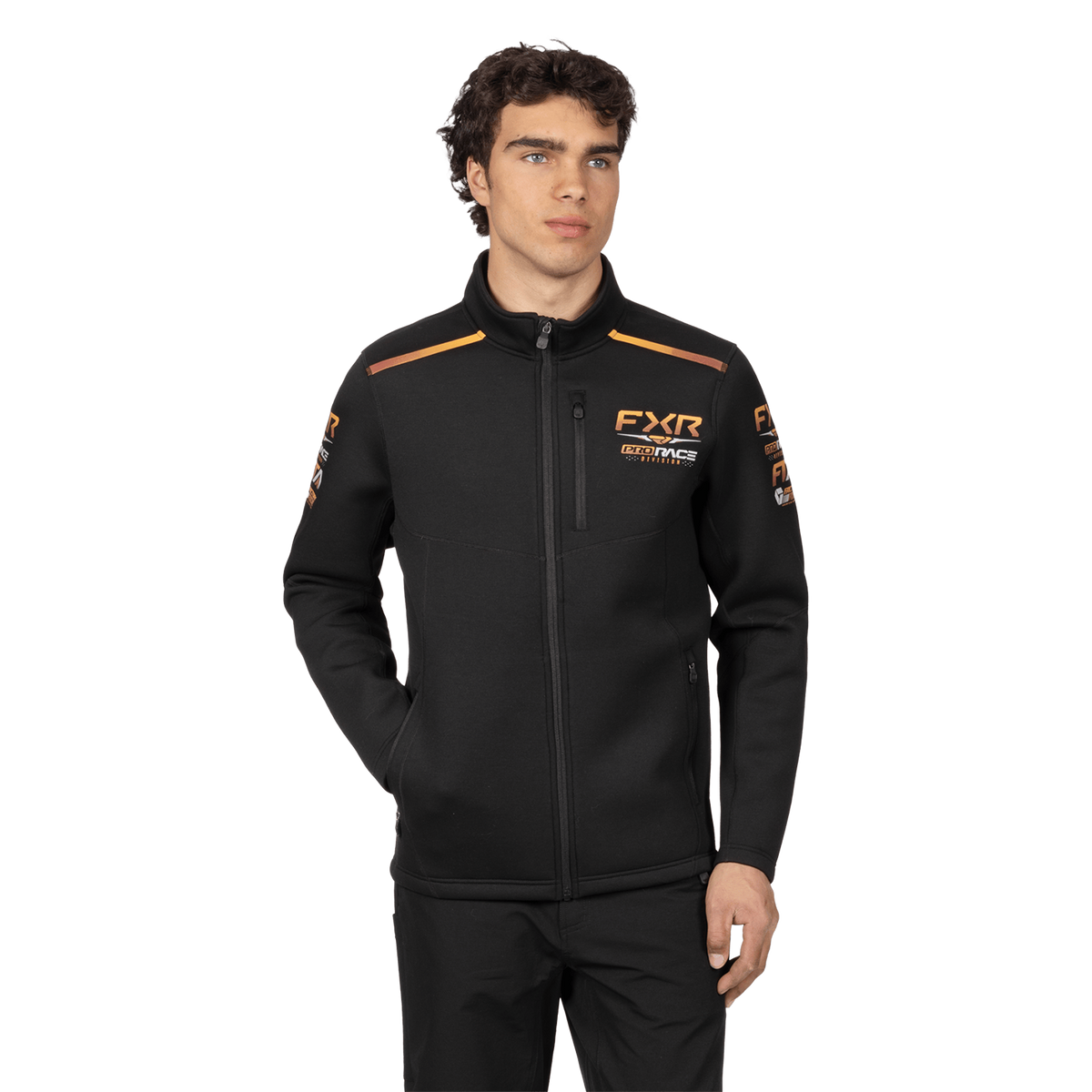 FXR Race Division Zip Up - Black/Kash