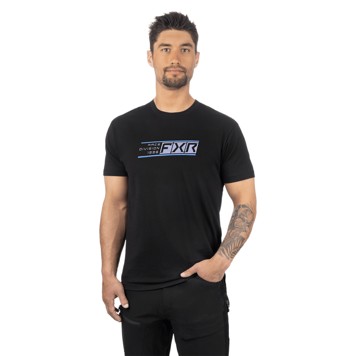FXR Rush Tee - Black/Blue