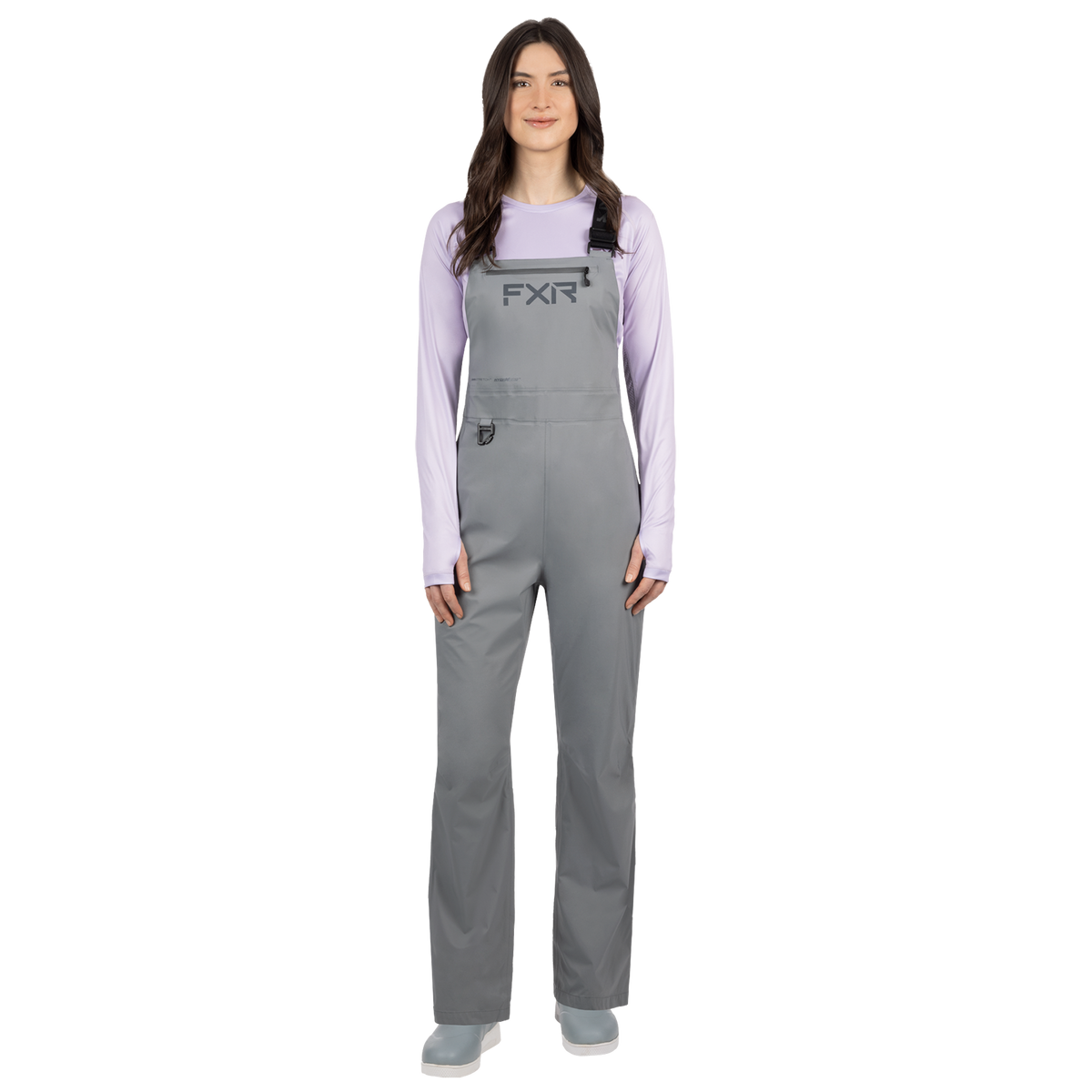 FXR Women's Adventure Lite 3-Layer Bib - Grey