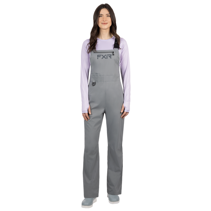 FXR Women's Adventure Lite 3-Layer Bib - Grey