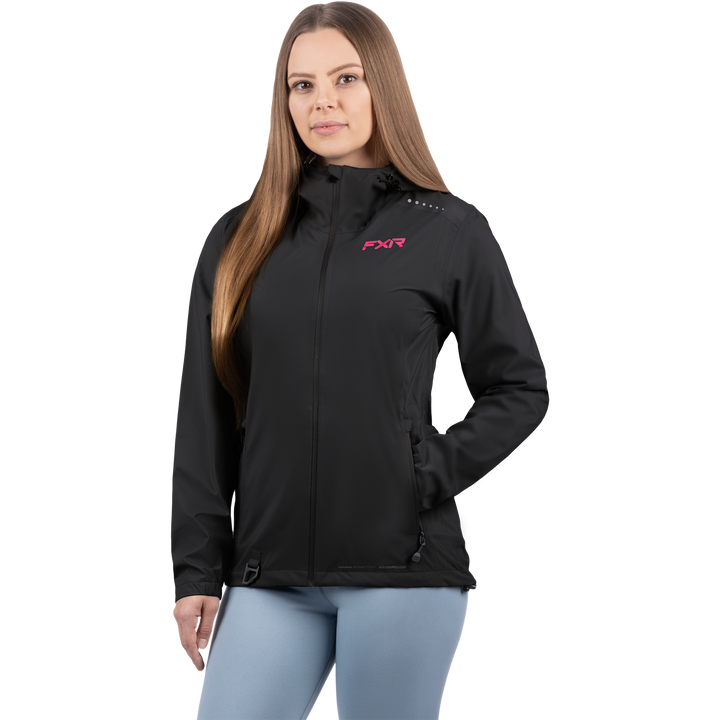 FXR Women's Adventure Lite 3-Layer Jacket - Black/Razz