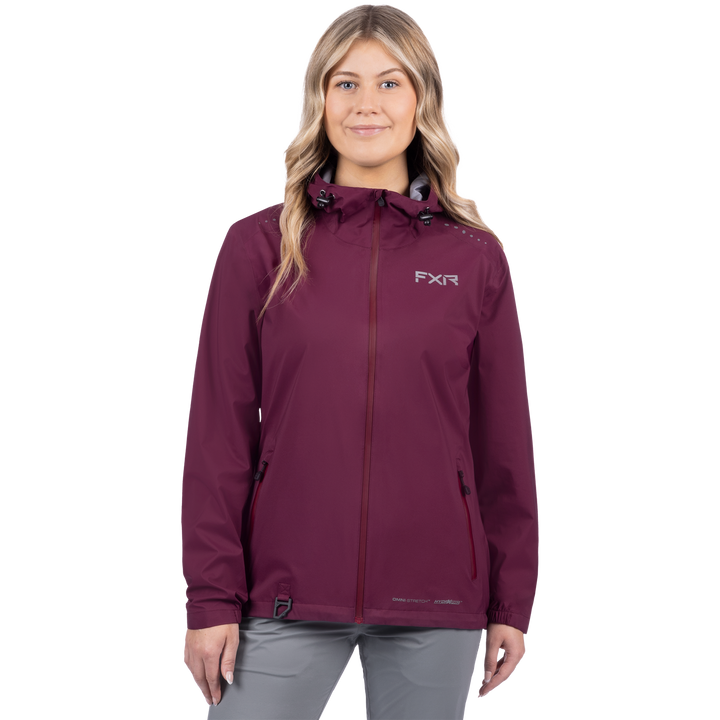 FXR Women's Adventure Lite 3-Layer Jacket - Merlot