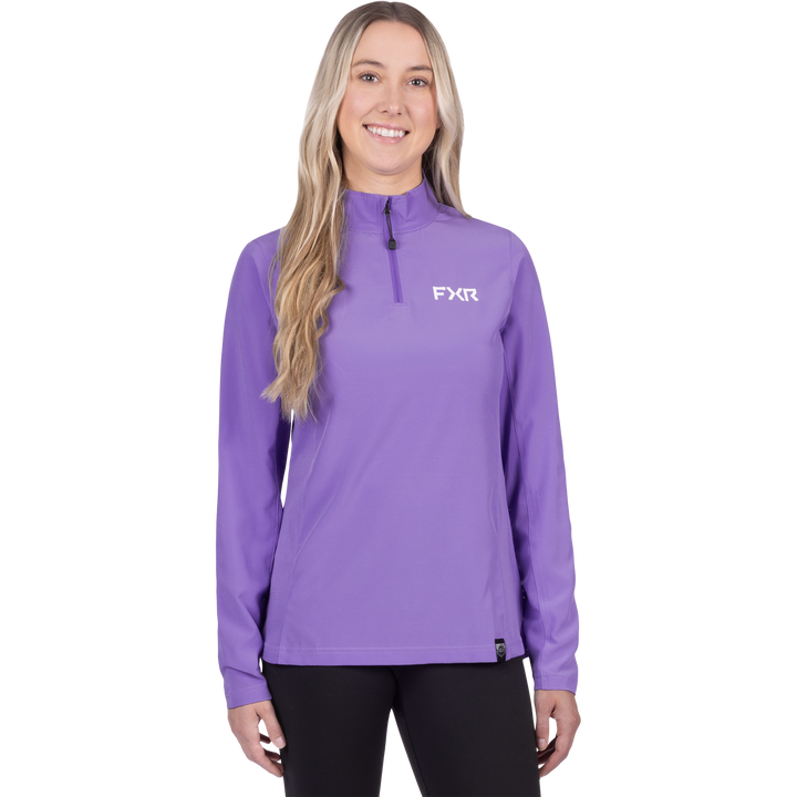 FXR Women's Breeze 1/4 Zip Long Sleeve - Amethyst
