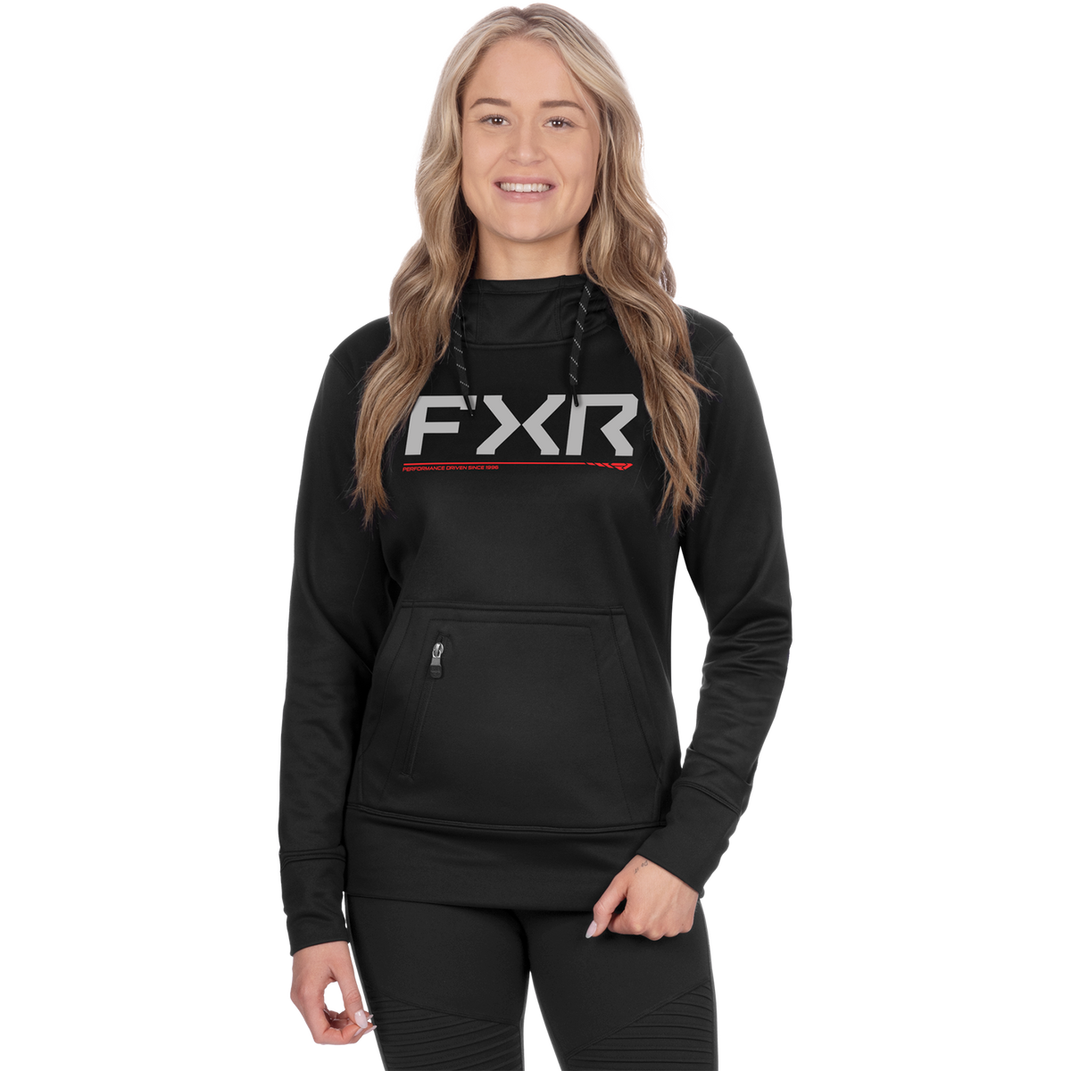 FXR Women's Hydro Hoodie - Black/Red