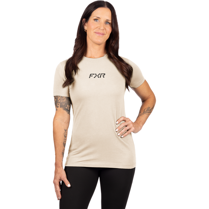 FXR Women's Pedigree Tee - Sand/Black