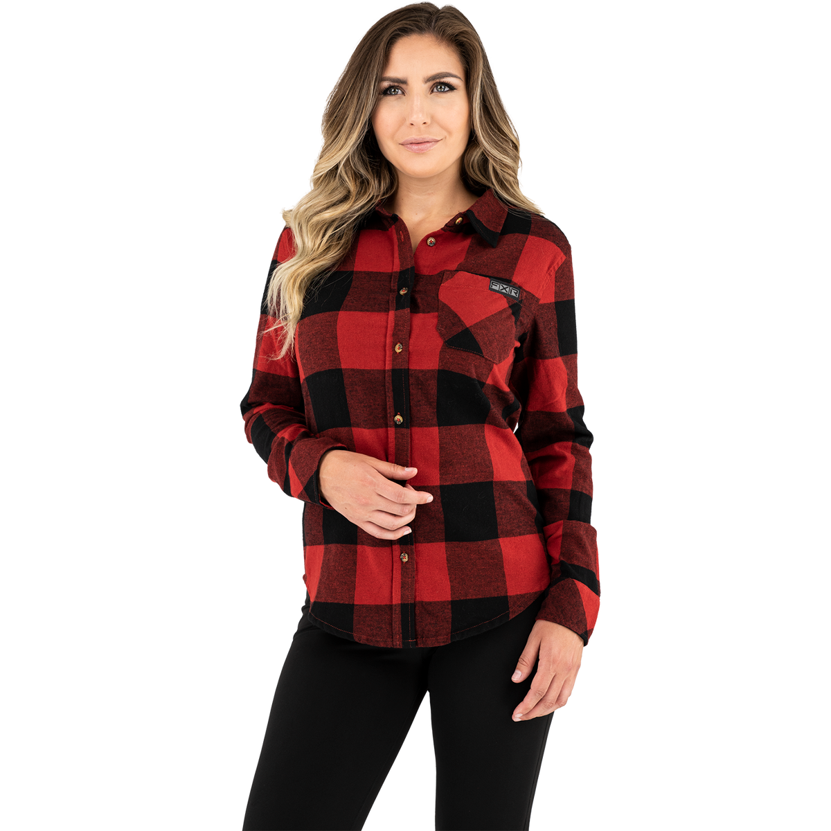 FXR Women's Timber Flannel Shirt - Rust/Black