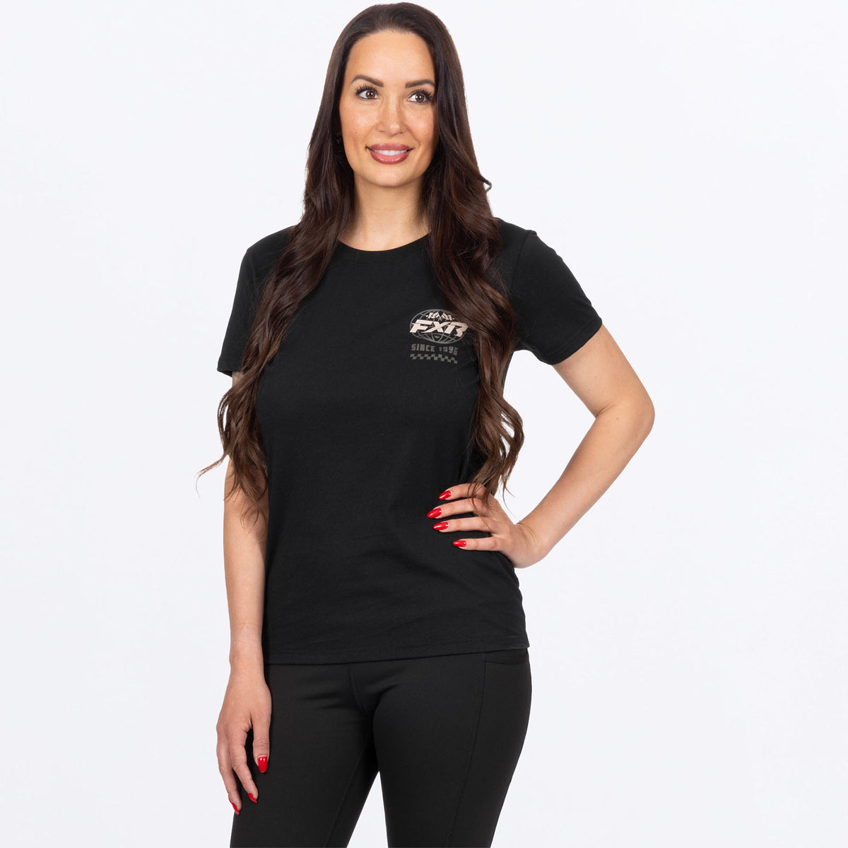 FXR Women's World Tee - Black/Army