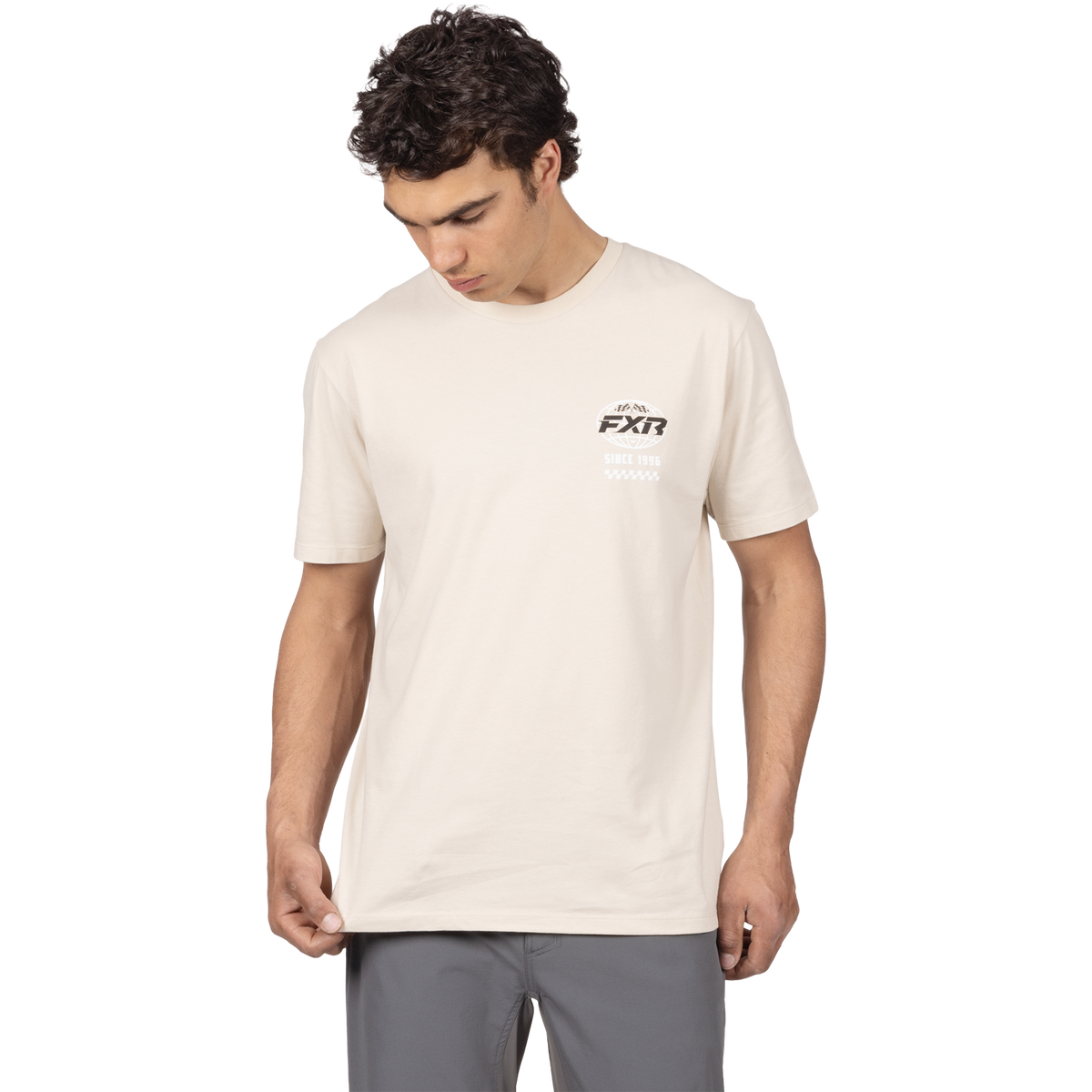 FXR Youth World Tee - Sand/Black