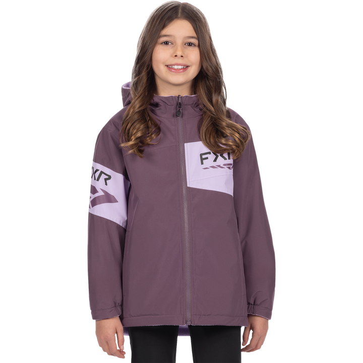 FXR Youth Ascend Reversible Jacket - Grape/Lavender