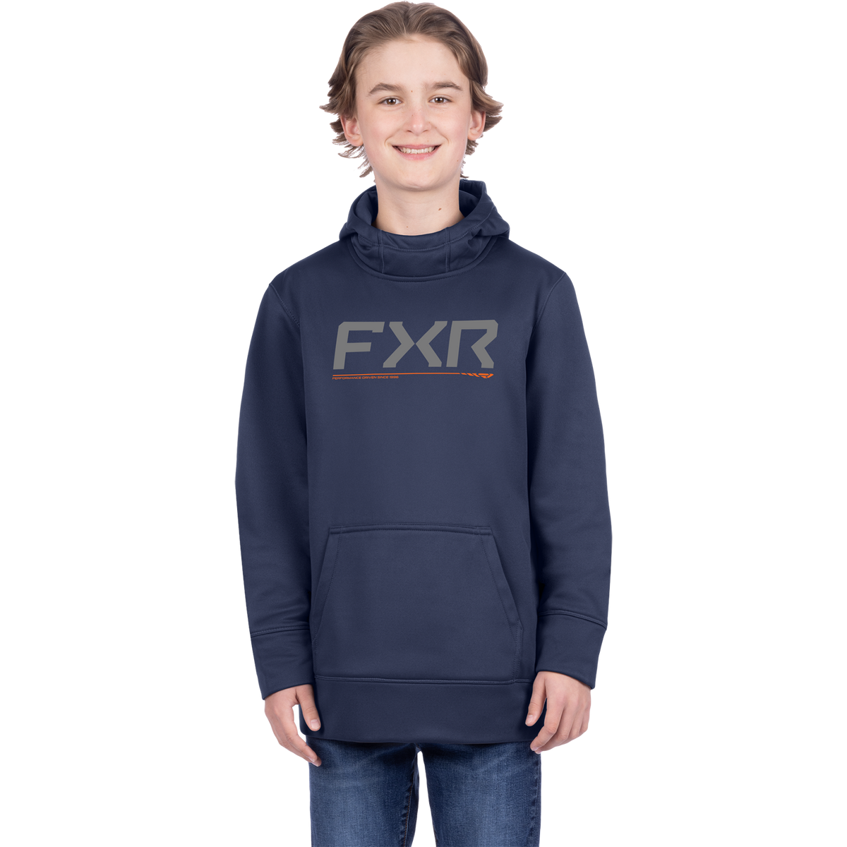 FXR Youth Hydro Hoodie - Midnight/Orange