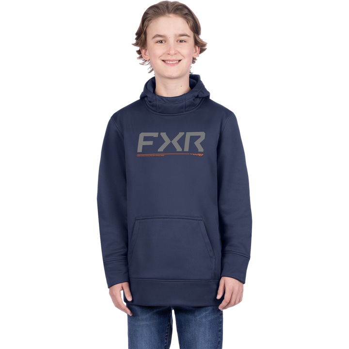 FXR Youth Hydro Hoodie - Midnight/Orange