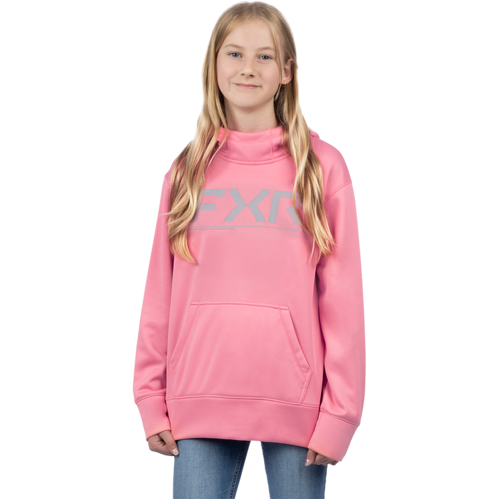 FXR Youth Hydro Hoodie - Rose/Grey