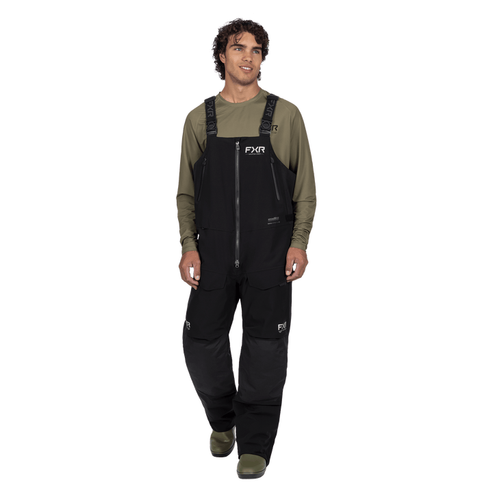 FXR Vapor Pro Insulated Bibs - Black/Grey