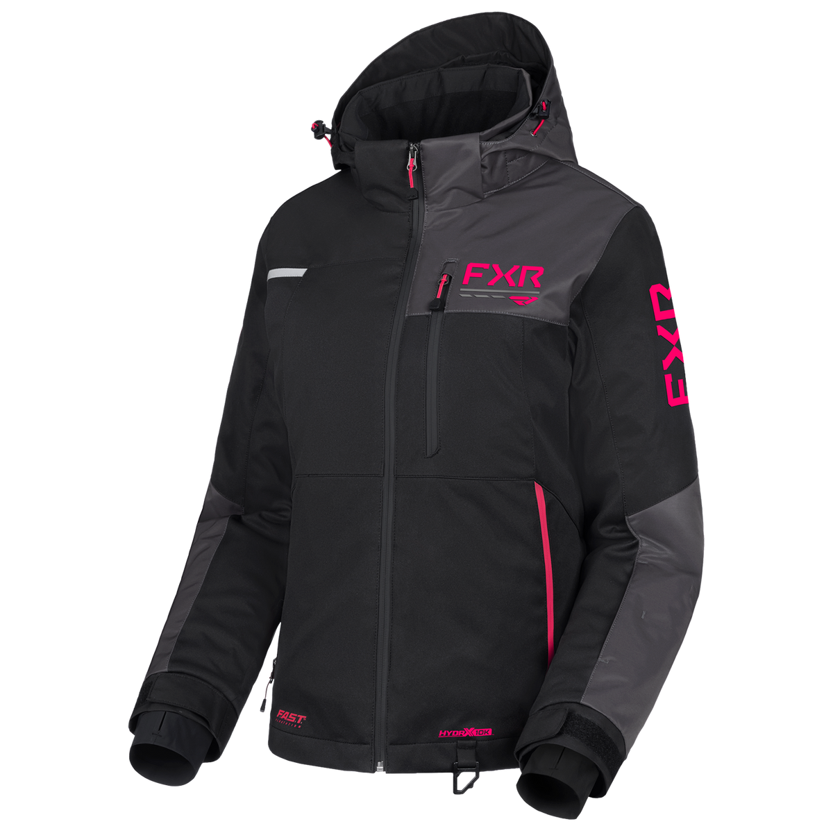 FXR Women's Fresh Jacket - Black/Asphalt/Razz