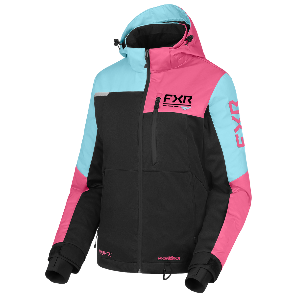 FXR Women's Fresh Jacket - Black/Maui/Blue Steel