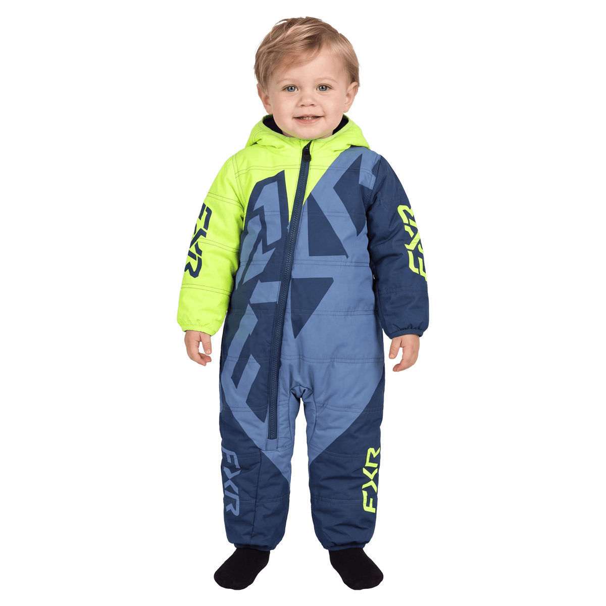 FXR Infant Kick Snowsuit - Steel/Hi-Vis