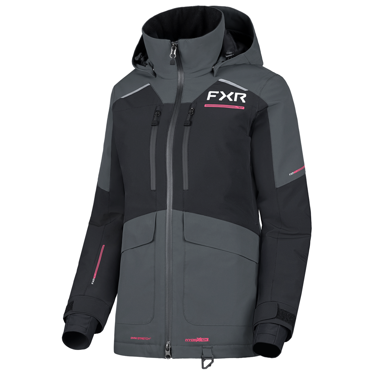 FXR Women's Aerial Jacket - Black/Asphalt/Blue Steel