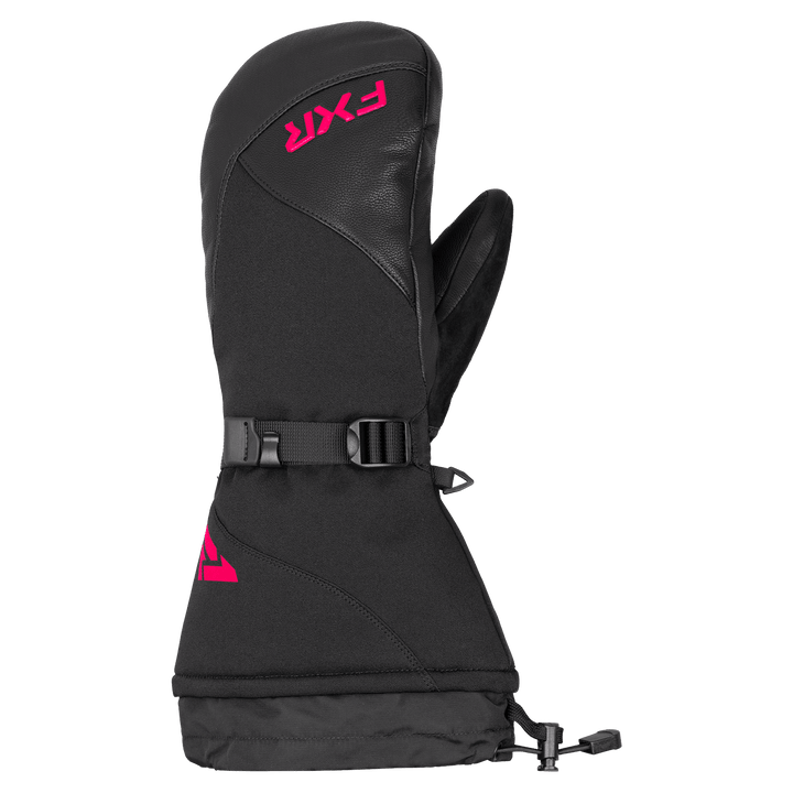 FXR Women's Hybrid Combat Mitt - Black/Razz
