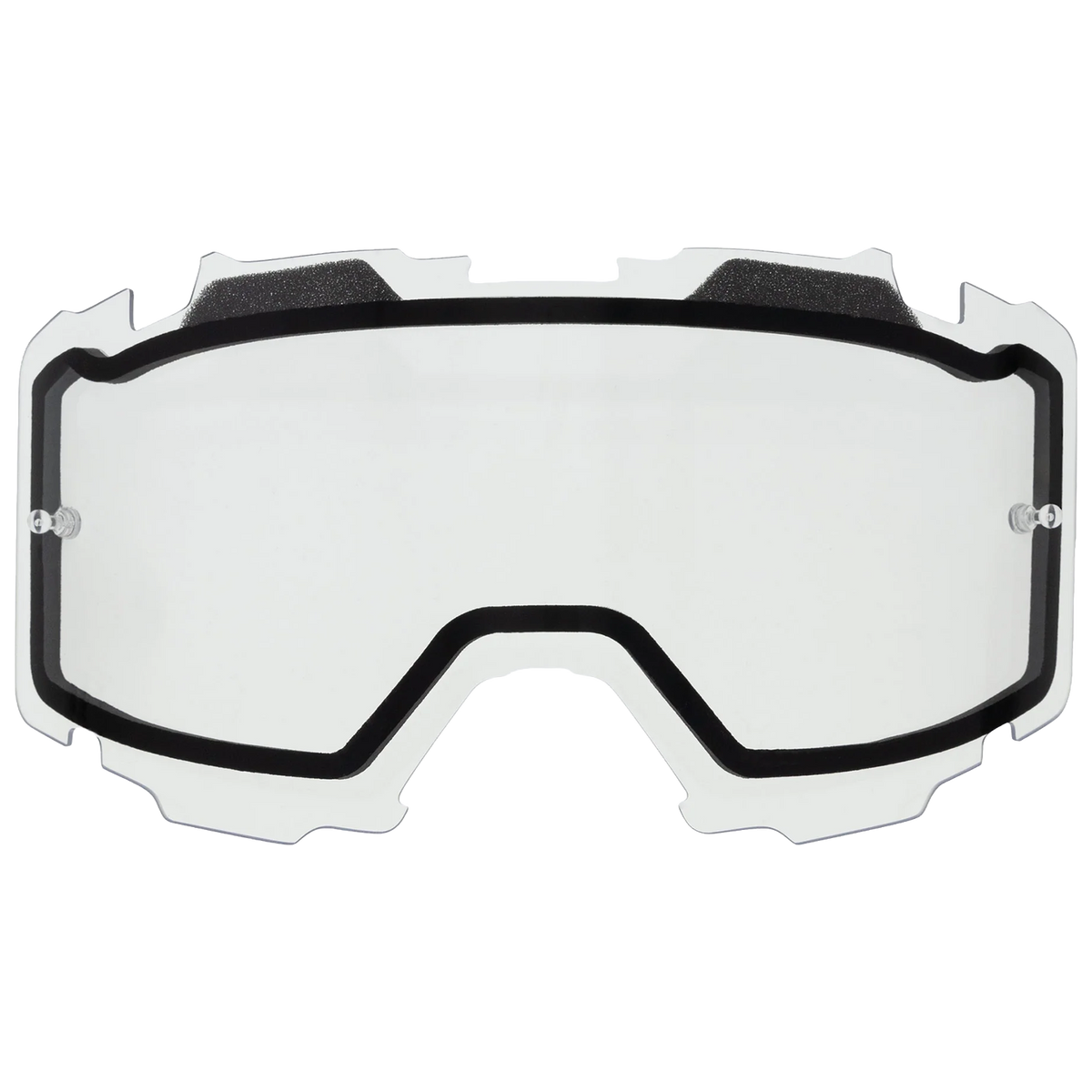 FXR Combat Dual No Vents Lens - Clear