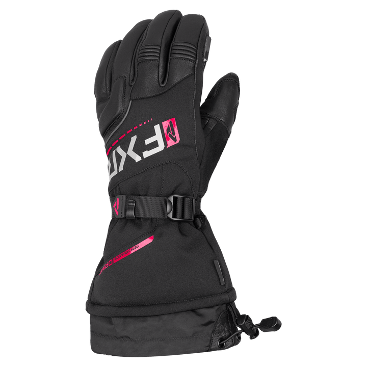 FXR Women's Fusion Glove - Black/Razz
