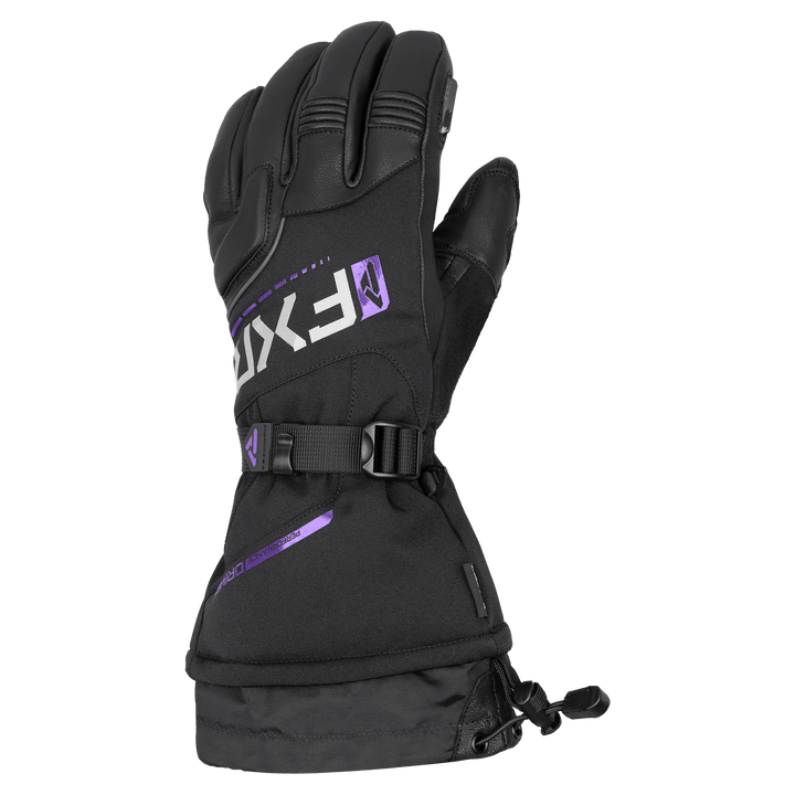 FXR Women's Fusion Glove - Black/Amethyst
