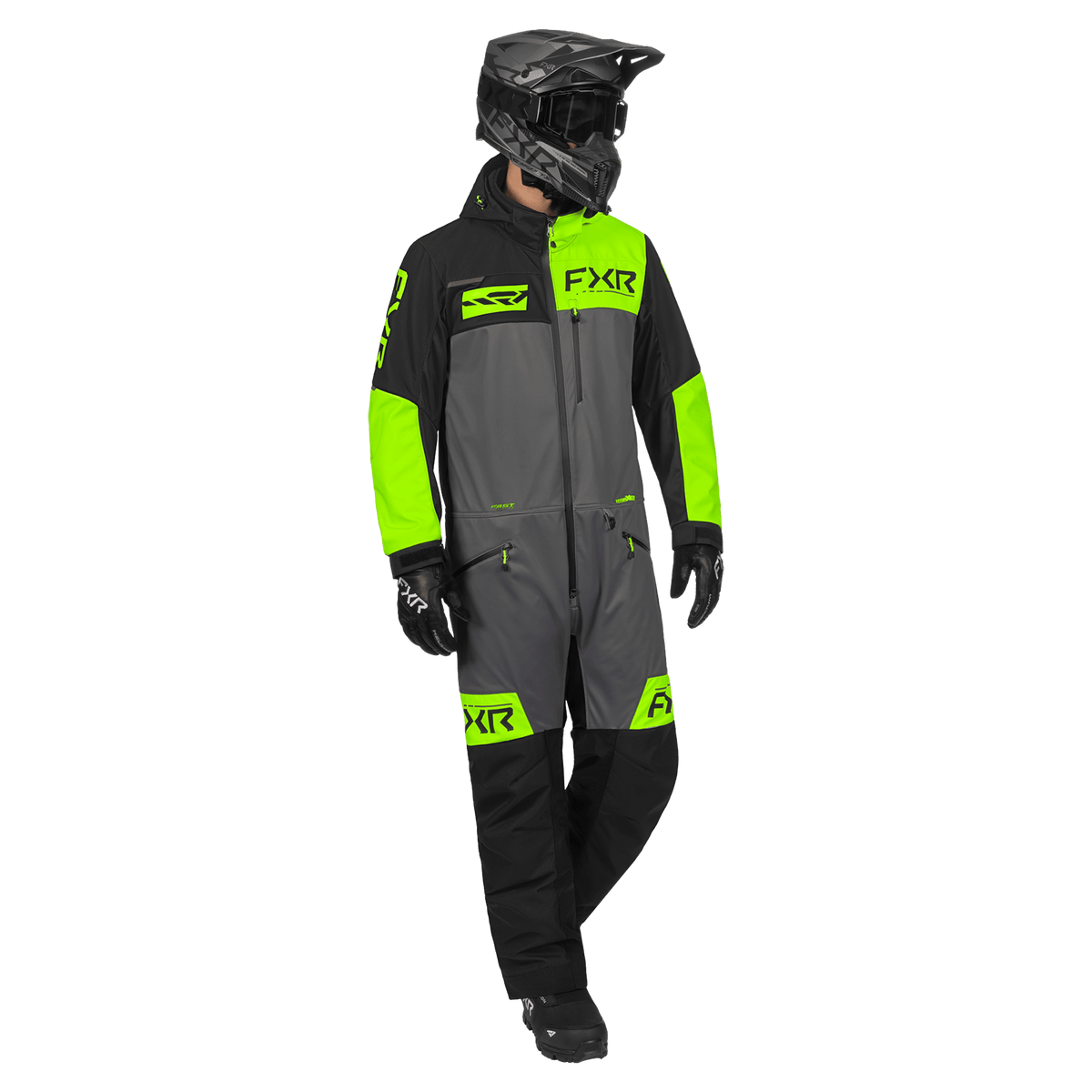 FXR Rev F.A.S.T. Insulated Monosuit - Lime/Titanium/Black