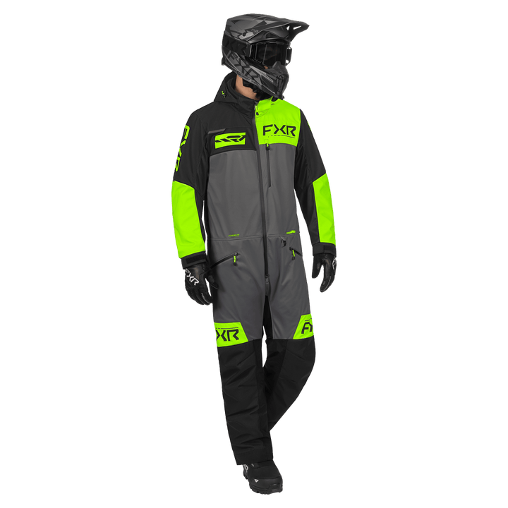 FXR Rev F.A.S.T. Insulated Monosuit - Lime/Titanium/Black