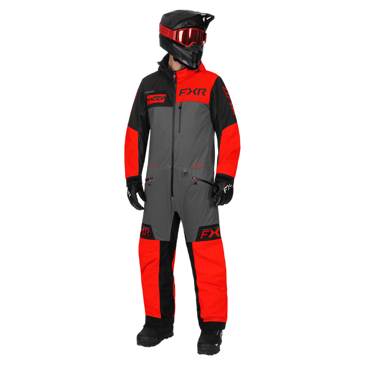 FXR Rev F.A.S.T. Insulated Monosuit - Red/Titanium/Black