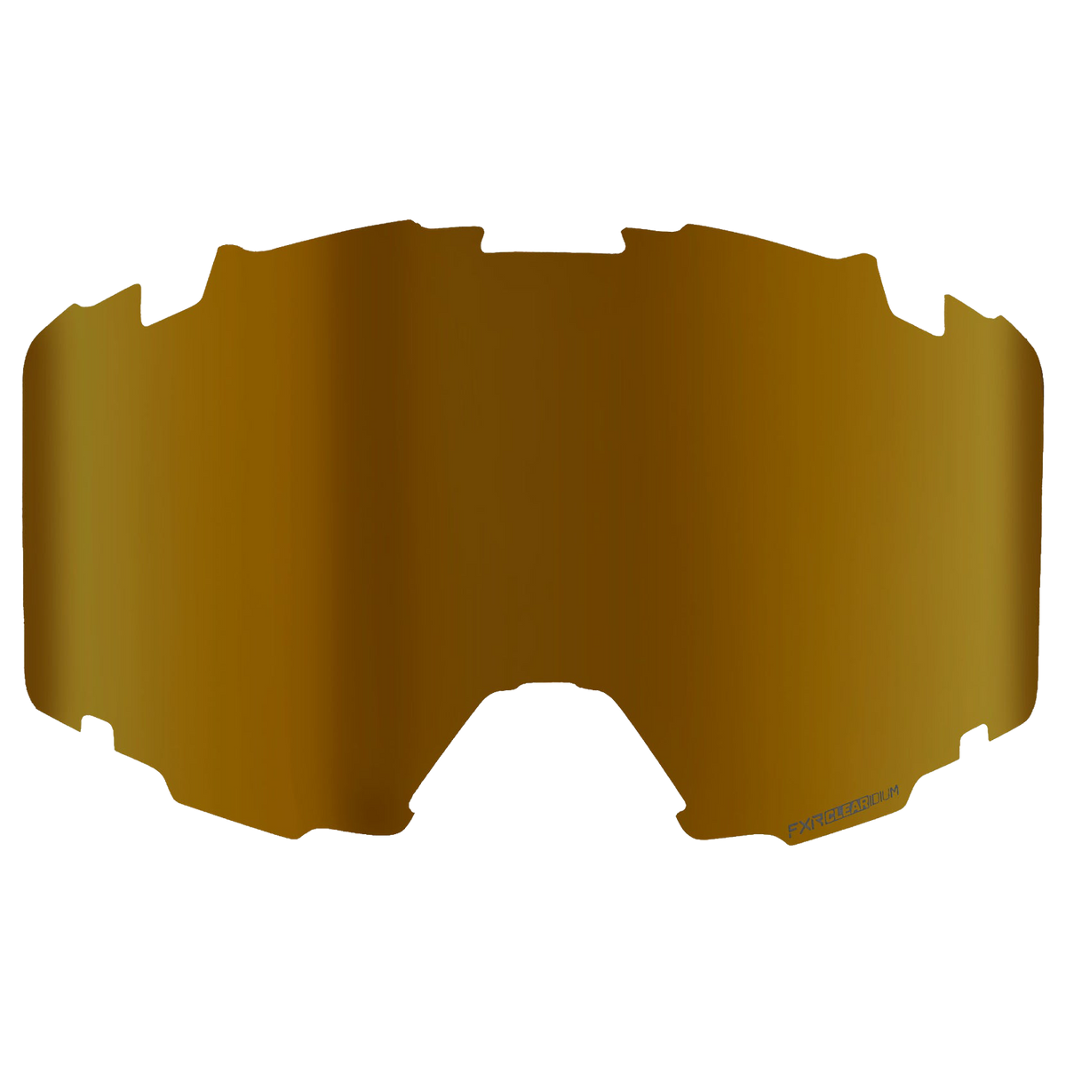 FXR Pilot Clear Dual-Mirror Lens - Bronze/Gold