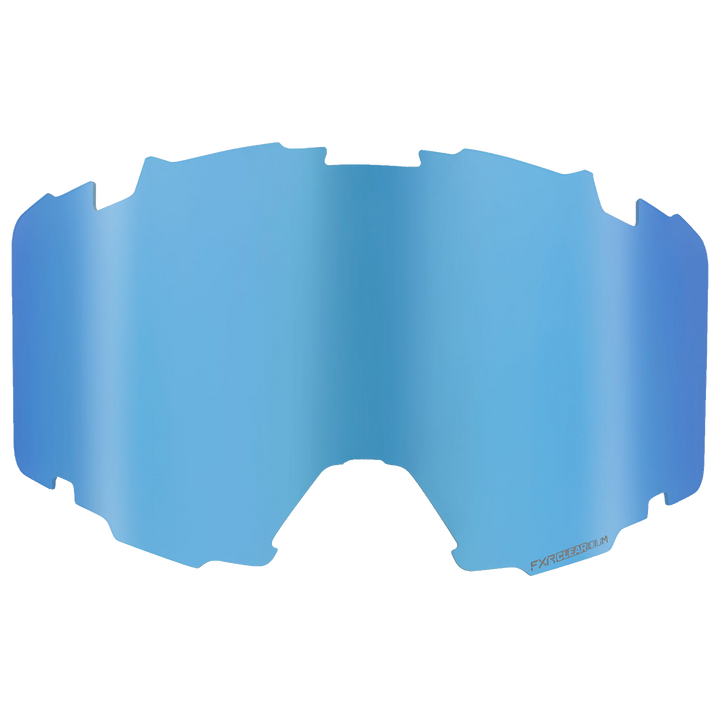 FXR Pilot Clear Dual-Mirror Blue Ice Lens